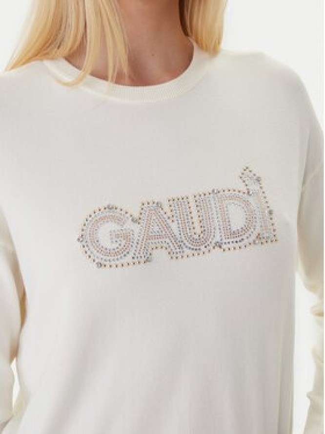 Gaudi Sweter 521BD53023 Beżowy Regular Fit