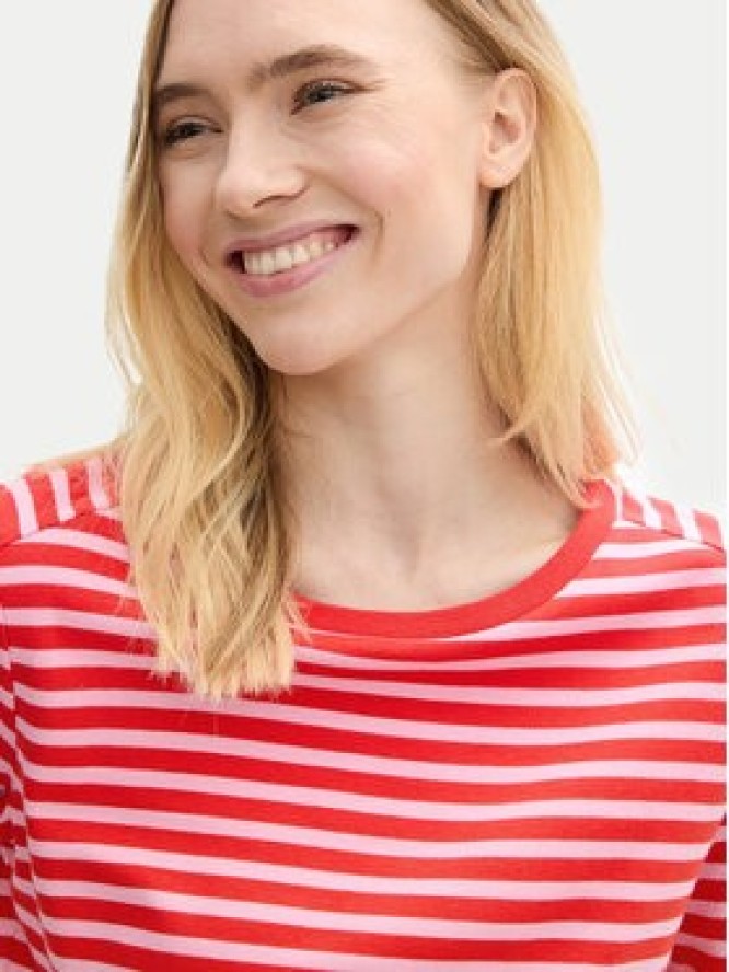 Tom Tailor Denim Bluzka 1043085 Czerwony Regular Fit