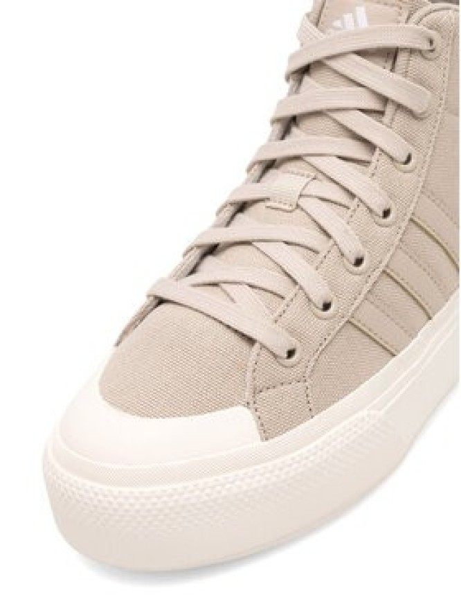 adidas Sneakersy BRAVADA 2.0 MID PLATFORM IE2315 Beżowy