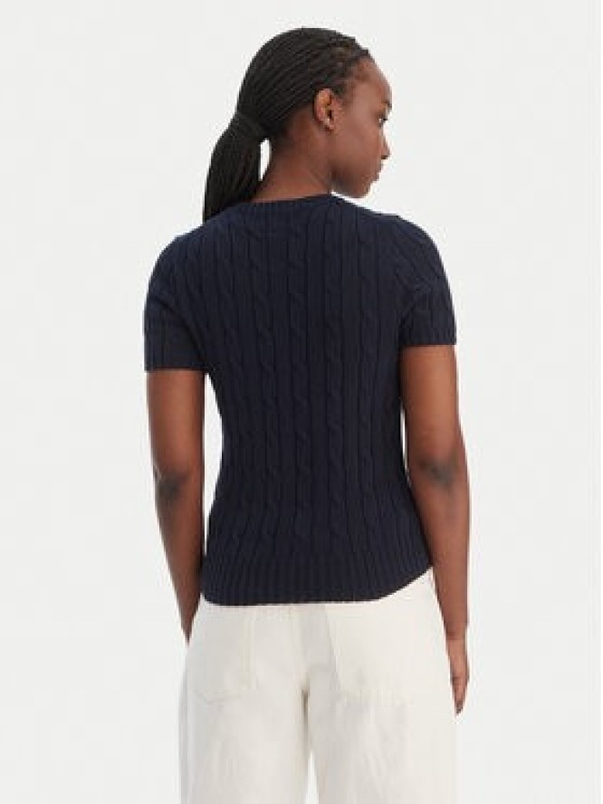 Polo Ralph Lauren Sweter 211971873006 Granatowy Slim Fit