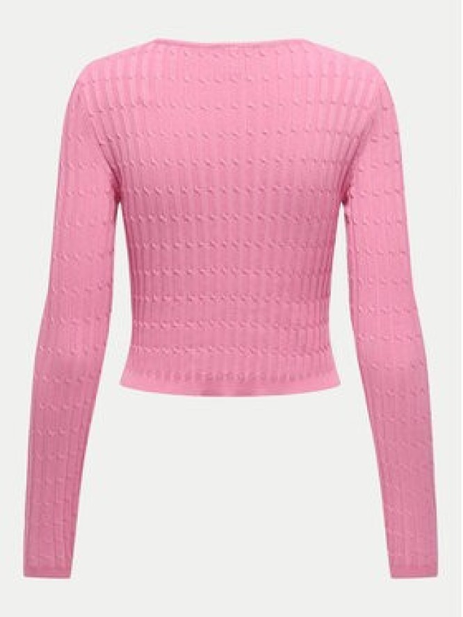 ONLY Sweter Meddi 15339582 Różowy Cropped Fit