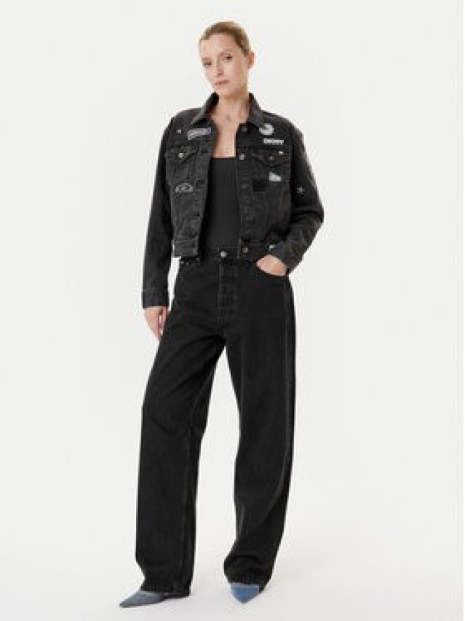 DKNY Kurtka jeansowa P5GCYC72 Szary Regular Fit