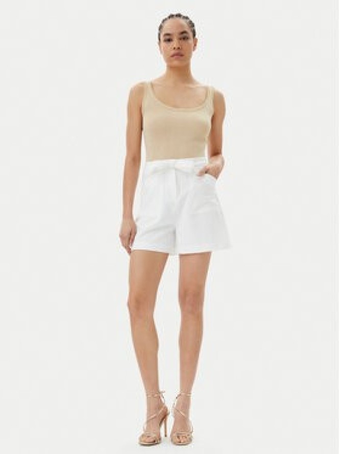 Guess Szorty materiałowe W5GD0I WH9Y2 Biały Loose Fit