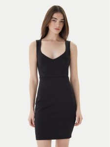 Guess Sukienka koktajlowa W3YK26 K9UN2 Czarny Slim Fit