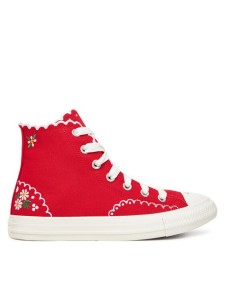 Converse Trampki Chuck Taylor All Star Embroidered Flowers A13518C Czerwony