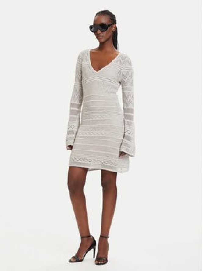 Guess Sukienka dzianinowa W5GK48 Z3E22 Szary Slim Fit