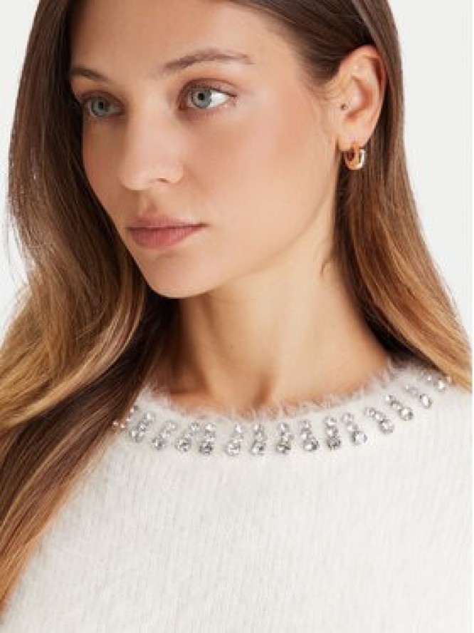 Guess Sweter W5BR58 Z3BH0 Biały Regular Fit