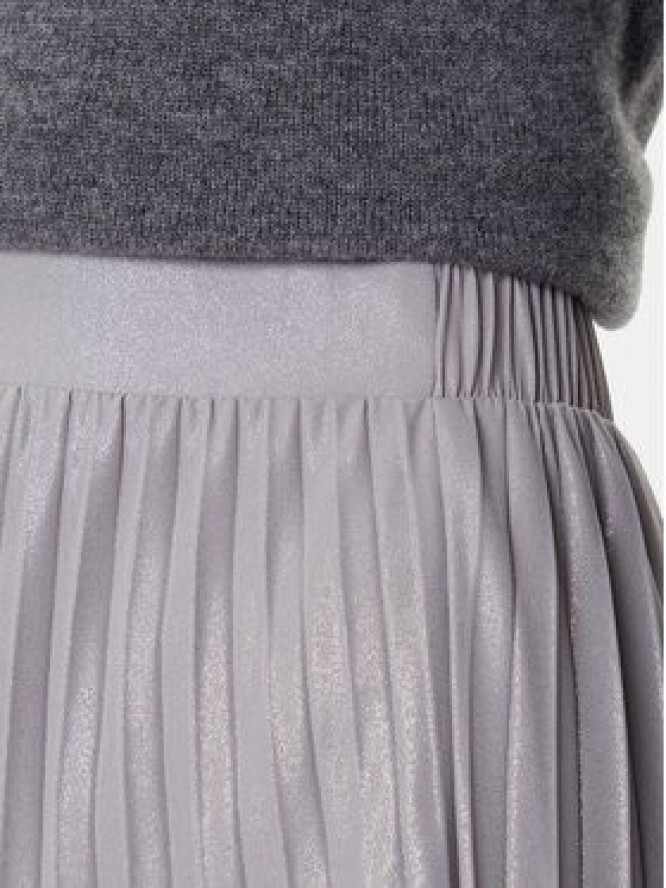 Morgan Spódnica plisowana 252-JPLISAN Srebrny Regular Fit