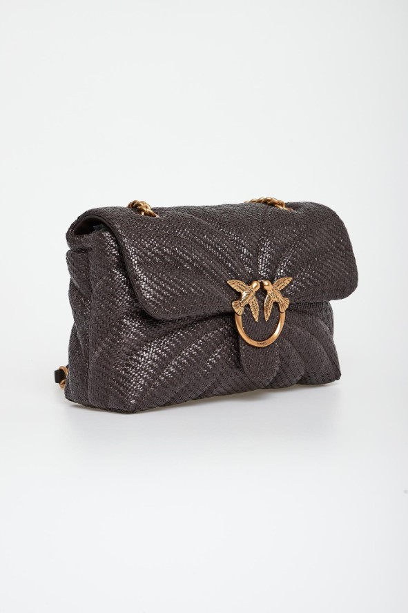 Torebka damska z rafii Love Bag Puff PINKO