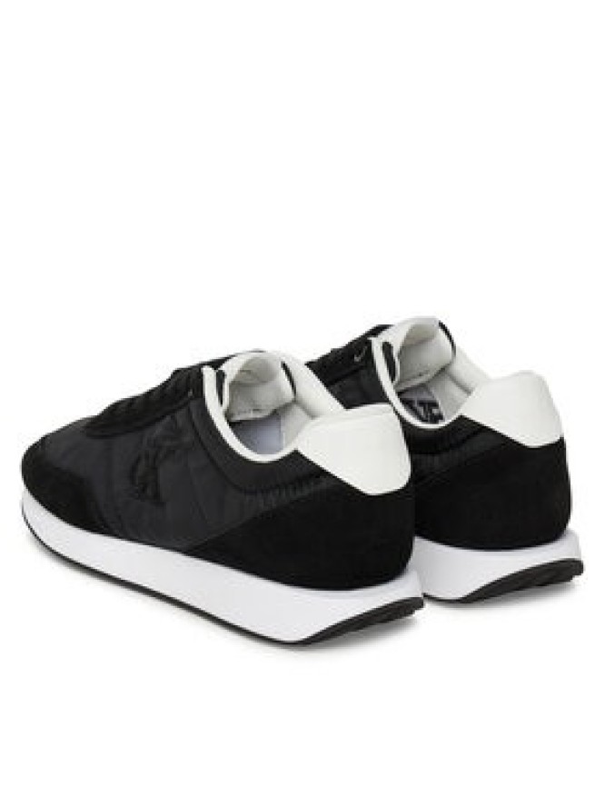 Calvin Klein Sneakersy Retro Runner Lace Up Nylon Mg YW0YW01990 Czarny