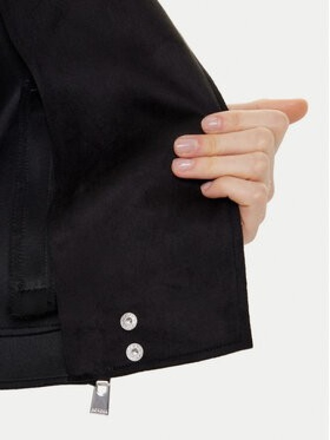 Morgan Kurtka z imitacji skóry 241-GOUSMI Czarny Regular Fit