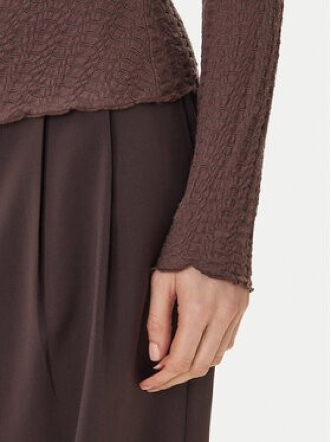 ONLY Bluzka Ella 15368469 Brązowy Slim Fit