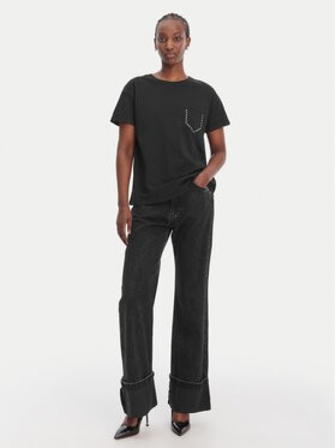 Liu Jo T-Shirt WA6372 JS923 Czarny Regular Fit