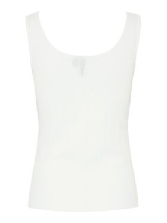 Pieces Top Fia 17155482 Biały Slim Fit