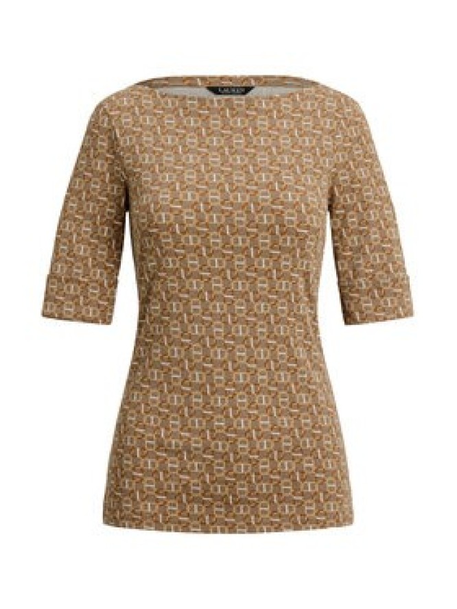 LAUREN RALPH LAUREN Bluzka 200980042001 Beżowy Slim Fit