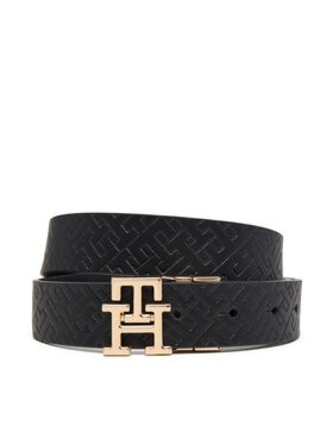 Tommy Hilfiger Pasek Damski Th Modern 3.0 Rev Mono AW0AW18019 Czarny