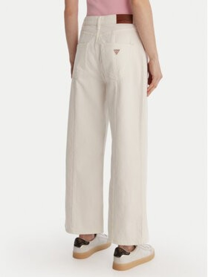Guess Jeansy W6RA1H D6521 Biały Wide Leg