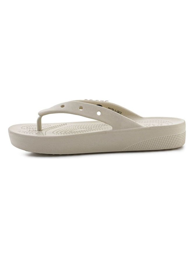 Crocs Japonki "Classic Platform" w kolorze kremowym rozmiar: 41/42