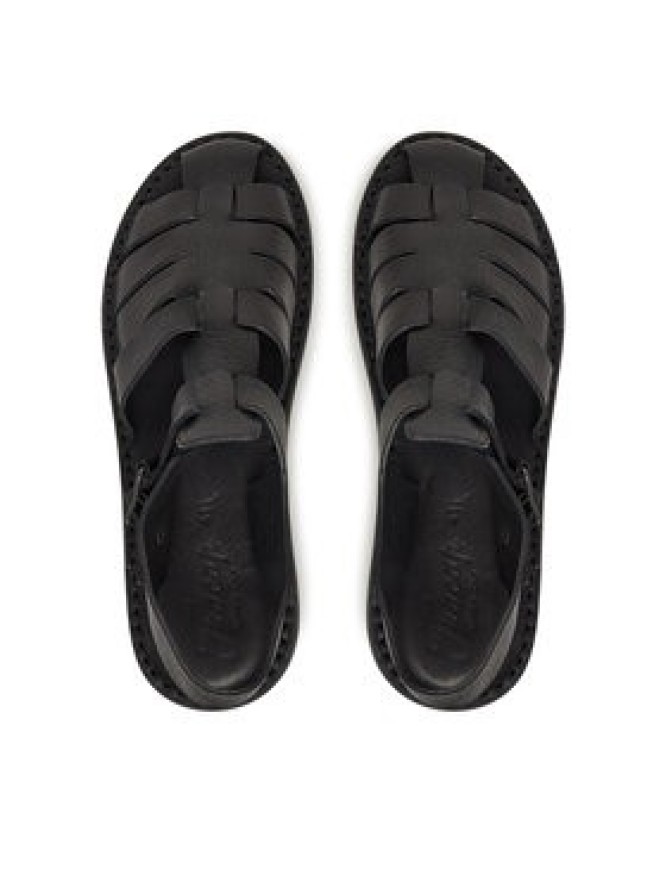 Fracap Sandały Vegetan D038 Czarny