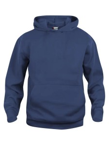 clique Basic Hoody Junior z tkaniny stabilizowanej, odpornej na piling – dark
