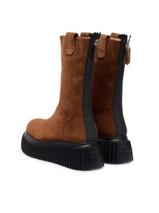 AGL Botki Milagros D751503PGKI014C489 Brązowy