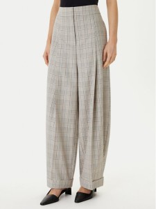 BOSS Spodnie materiałowe Telda1 50553949 Beżowy Oversize