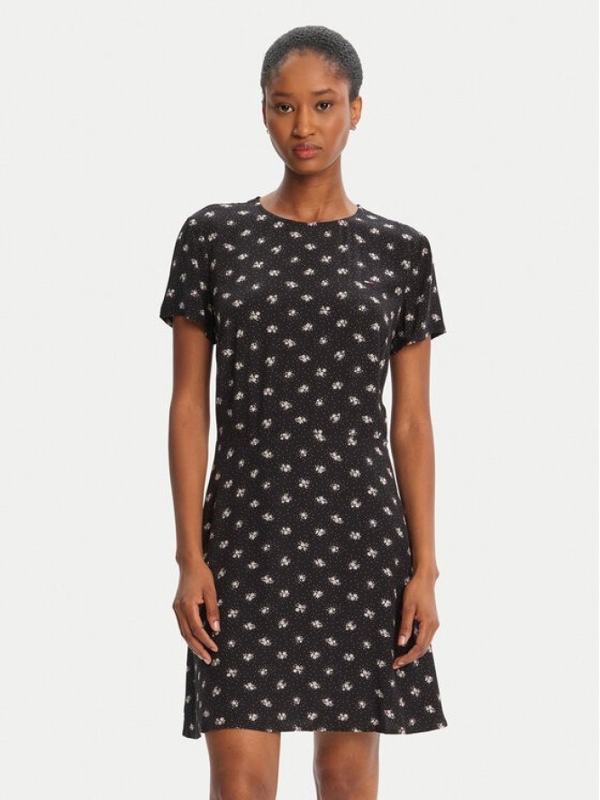 Tommy Jeans Sukienka codzienna DW0DW21120 Czarny Regular Fit