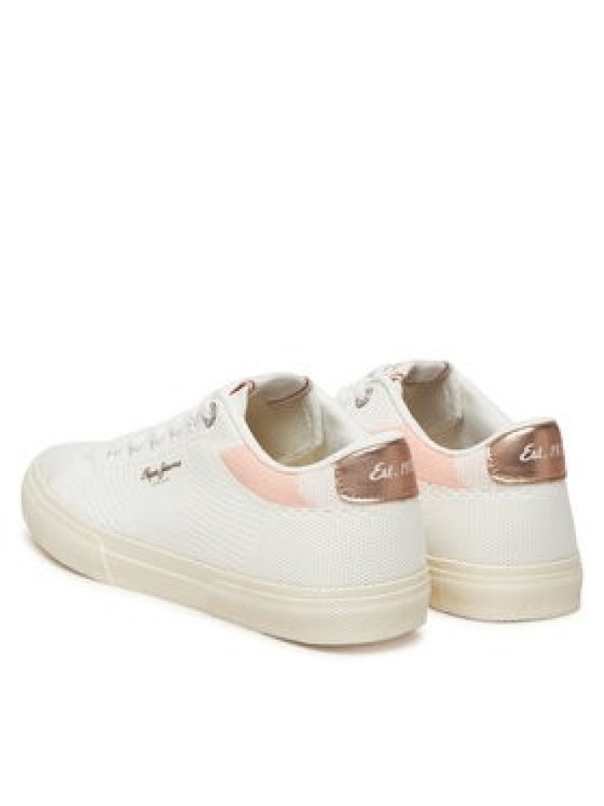 Pepe Jeans Sneakersy Kenton Knit PLS31601 Biały