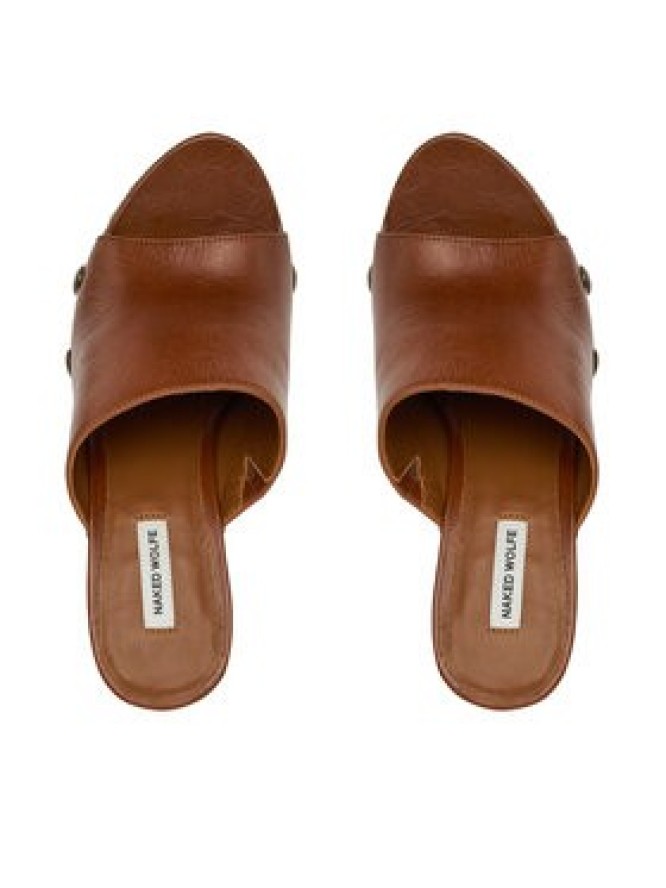 Naked Wolfe Klapki TULIP 00131 Brązowy