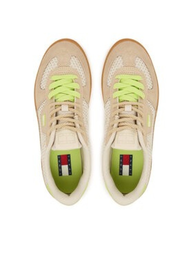 Tommy Jeans Klapki Dual Density Hilfiger Pool Slide FM0FM05797 Beżowy