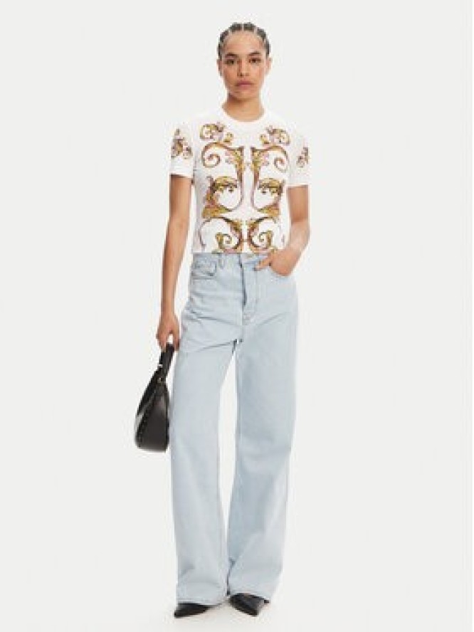 Versace Jeans Couture T-Shirt 78HAH6P8 Biały Slim Fit