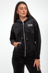 Bluza damska welurowa DKNY
