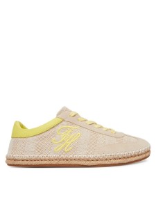 Tommy Hilfiger Espadryle Woven Logo Embroidery FW0FW09108 Beżowy