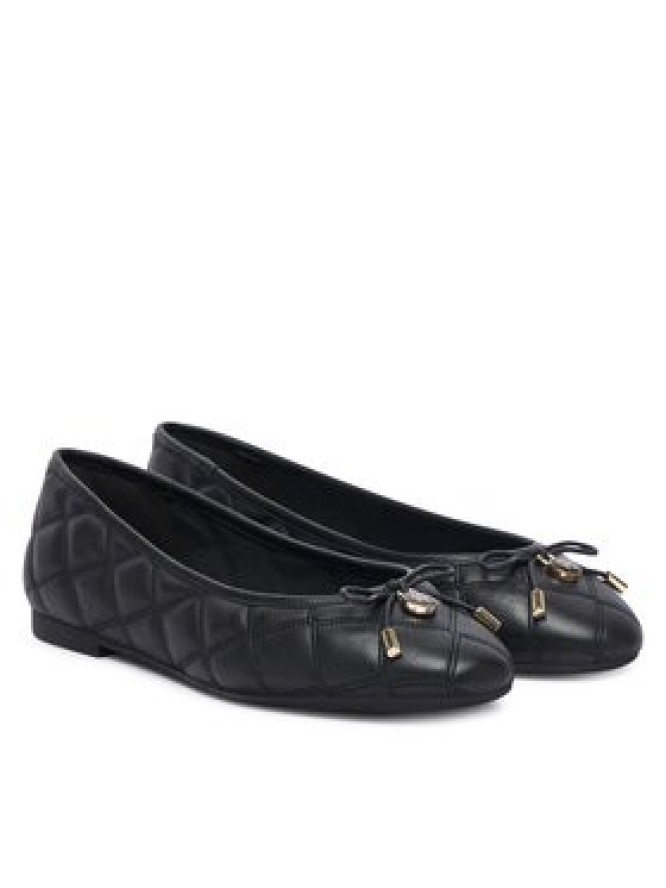 Tommy Hilfiger Baleriny Charm Quilted Ballerina FW0FW09503 Czarny