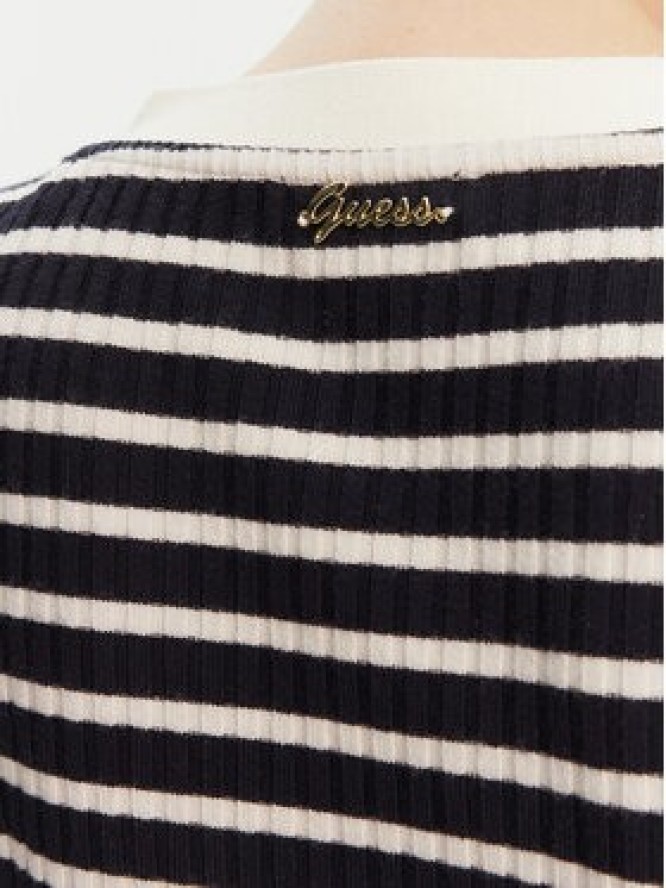 Guess Sweter W5YP20 KCZ82 Granatowy Regular Fit