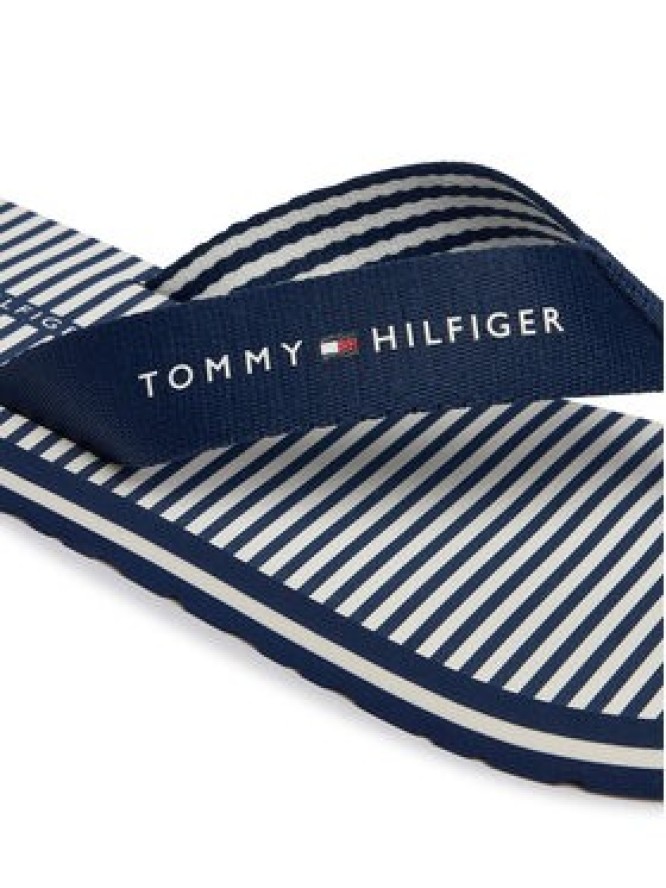 Tommy Hilfiger Japonki Th Ithaca Stripe Summer Sandal FW0FW09192 Granatowy