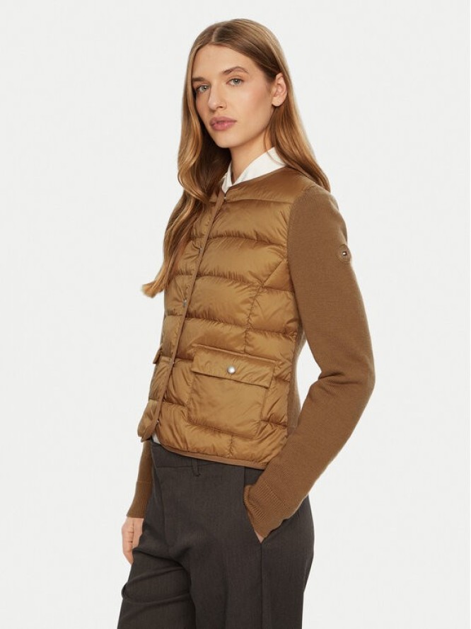 Tommy Hilfiger Kurtka puchowa WW0WW44343 Brązowy Slim Fit