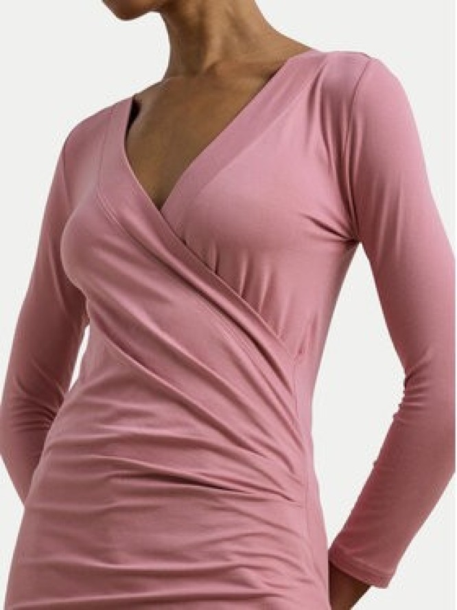 LAUREN RALPH LAUREN Bluzka 200824366027 Różowy Slim Fit