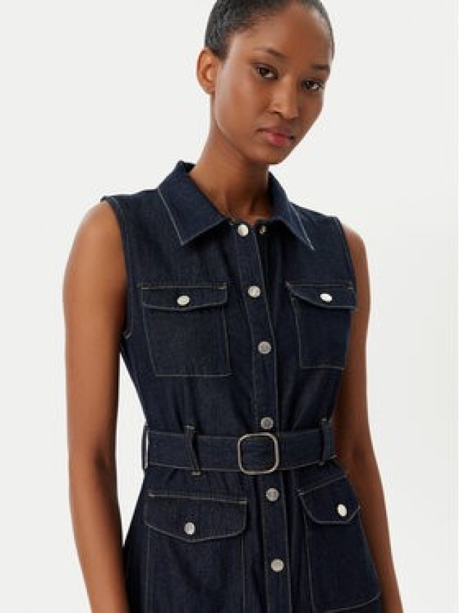 Morgan Sukienka jeansowa 251-RNAUTICA Granatowy Regular Fit