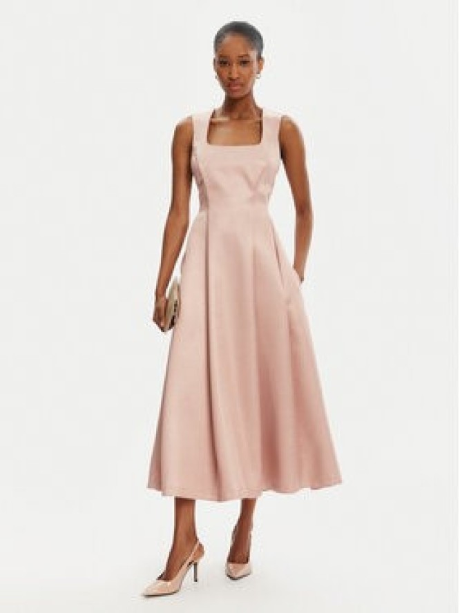 Rinascimento Sukienka koktajlowa CFC0122458003 Różowy Regular Fit