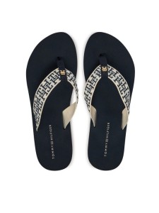 Tommy Hilfiger Japonki Th Corporate Sandal FW0FW09610 Granatowy