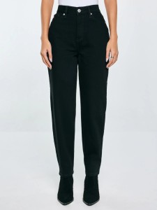 Jeansy damskie mom jeans czarne Silla 936