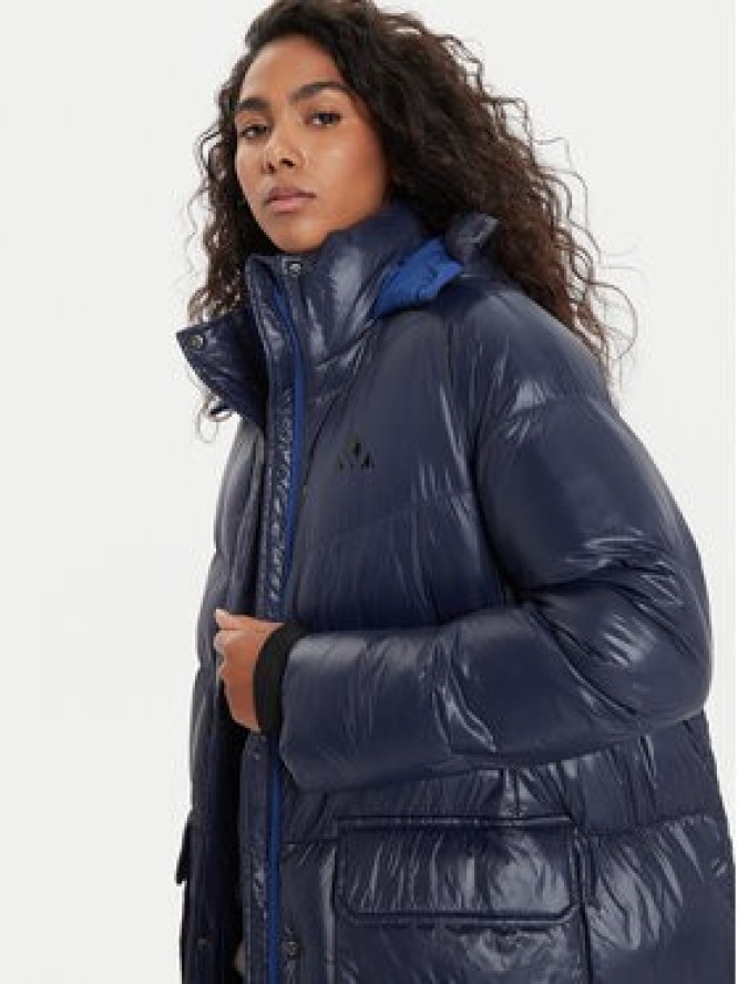 Whistler Kurtka zimowa Lakewood W Long Puffer W243266 Granatowy Regular Fit