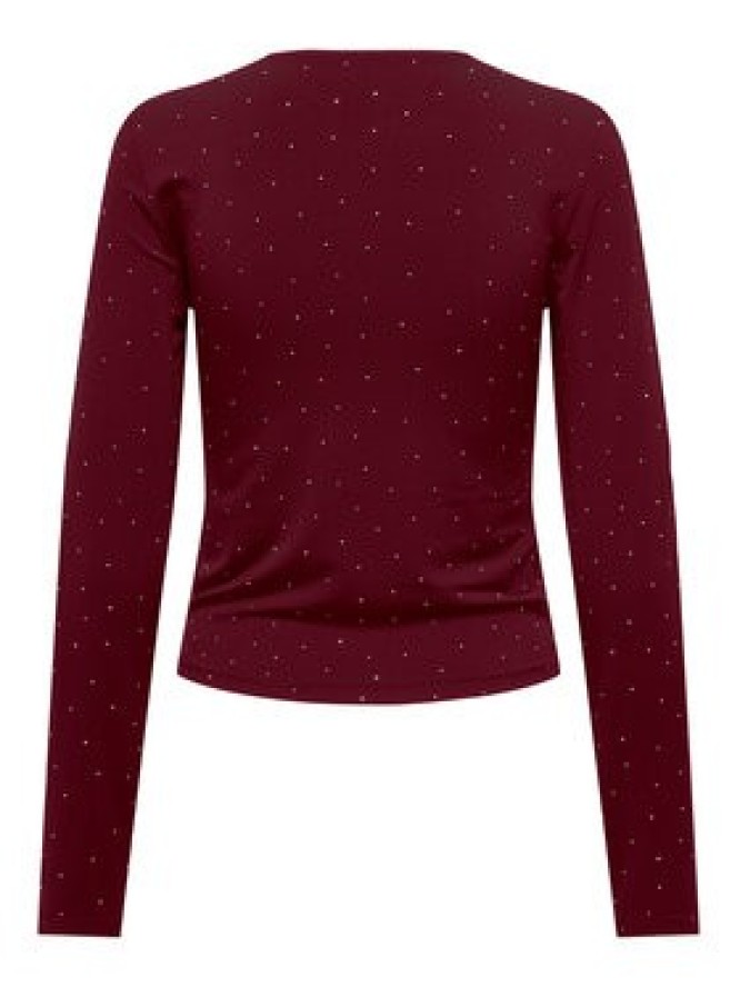 ONLY Bluzka Zita 15358986 Bordowy Regular Fit