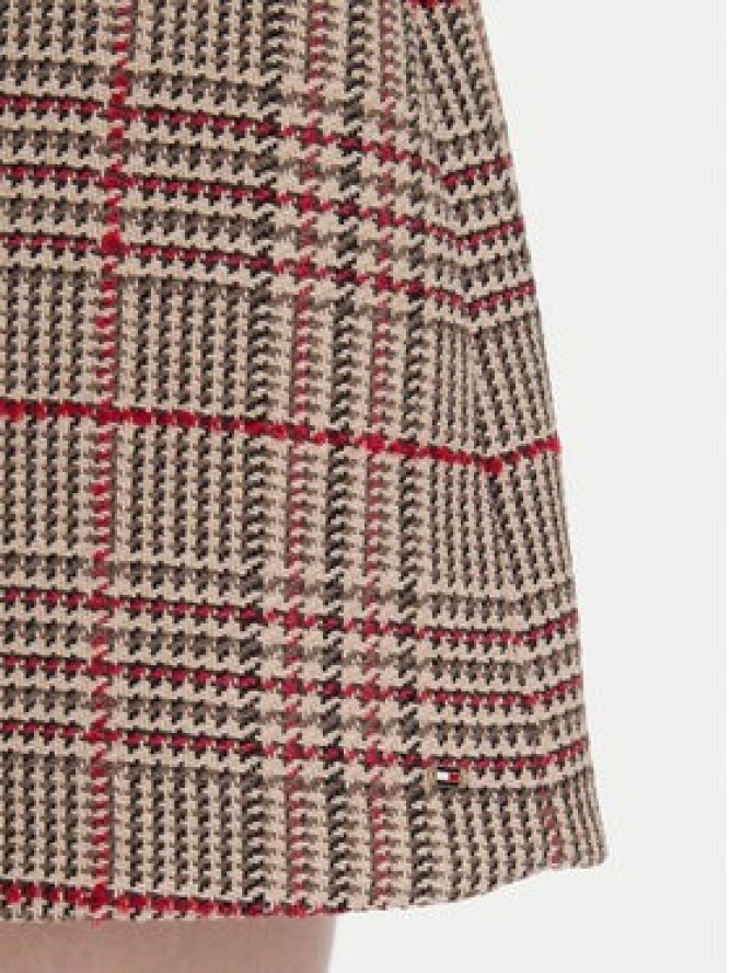 Tommy Hilfiger Spódnica mini Seasonal WW0WW48265 Beżowy Regular Fit