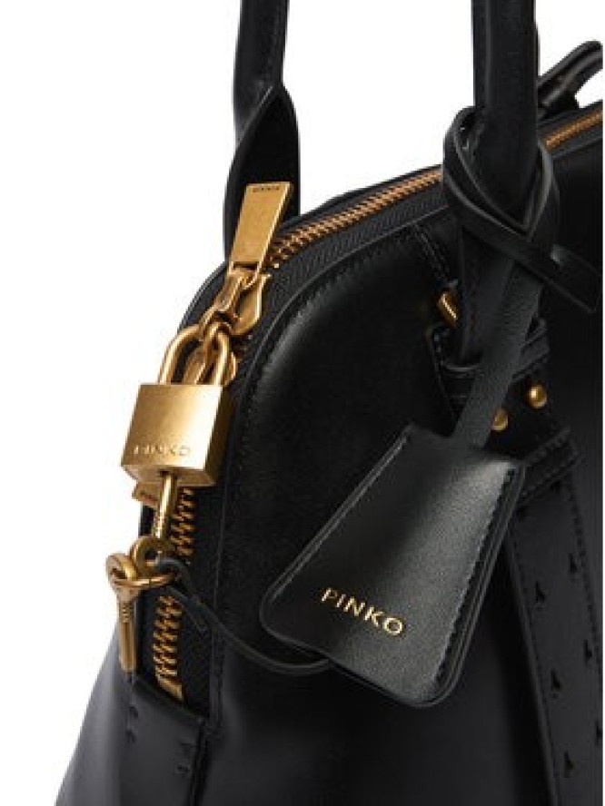 PINKO Torebka Bowling Bag Medium AI 25-26 PLTT 105906 A0QO Czarny