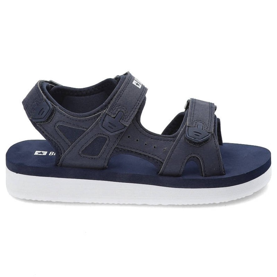 Granatowe Sandały Big Star Lekkie Buty Na Lato