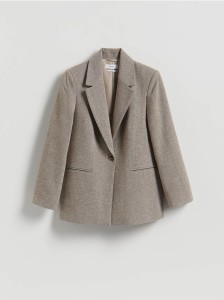 Marynarka z wełną - beżowy