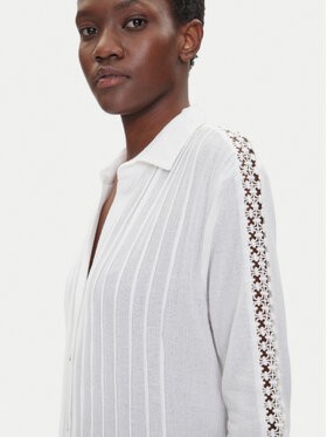 Iconique Sukienka koszulowa IC25-111 Biały Regular Fit