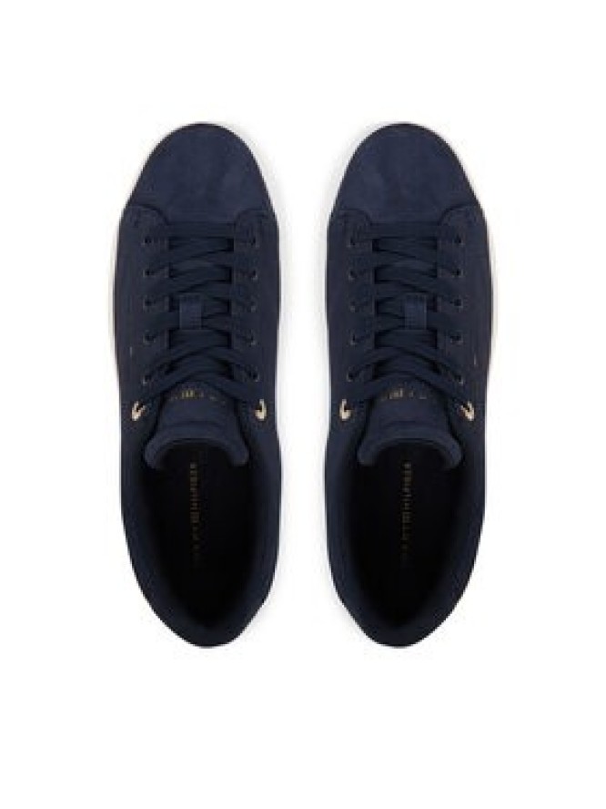 Tommy Hilfiger Sneakersy Logo Cupsole Trainers FW0FW09109 Granatowy